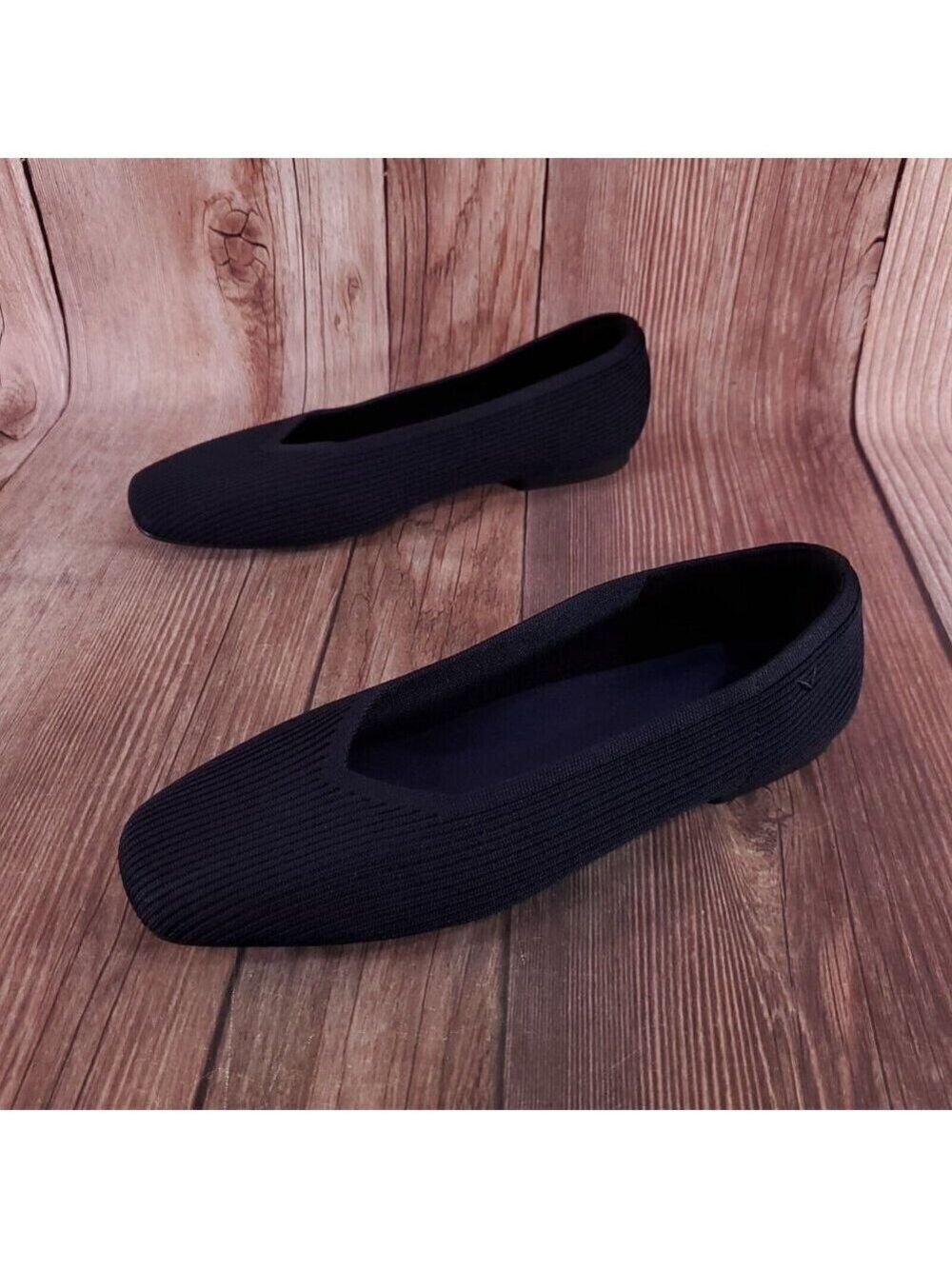 Vivaia Womens Size 43 US 11 Margot 2.0 Square Toe V-Cut Comfort Shoes Flats